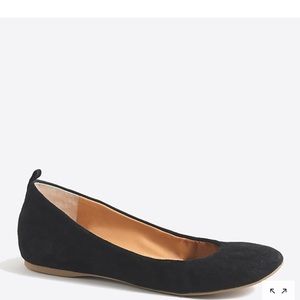 J Crew Factory Anya Black Suede Flats - 8